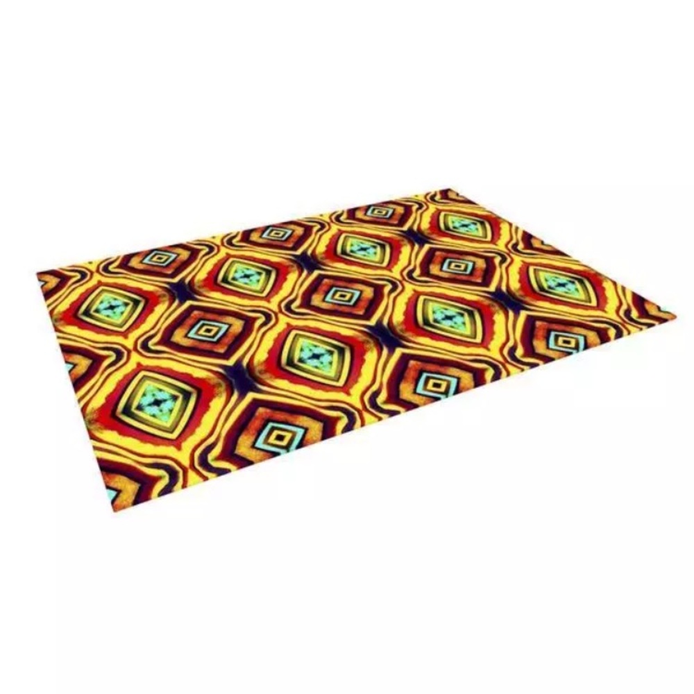 KESS Yoga Pilates Exercise Mat diamond light